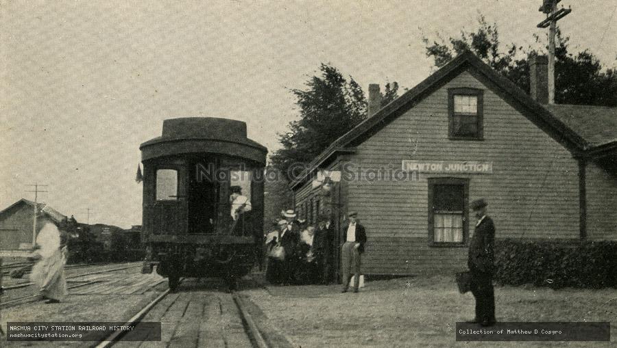 Postcard: Boston & Maine Station, Newton Junction, N.H.